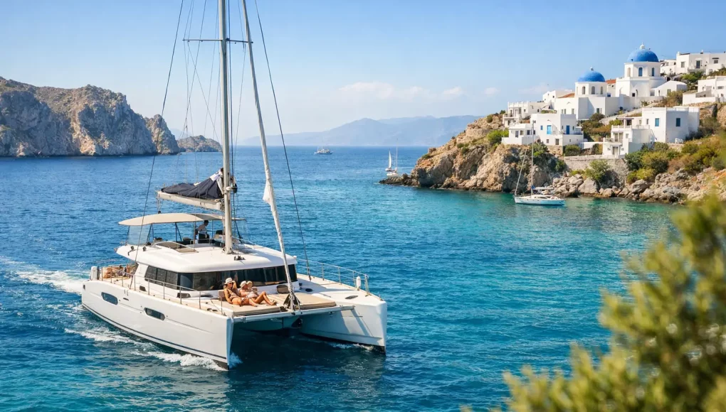 Exemple voyage catamaran en Grèce sur 7 jours