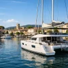 Location catamaran départ Port Grimaud