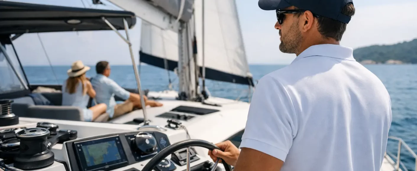 Que comprend un skipper sur catamaran ?