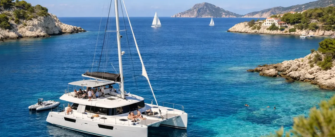 7 meilleurs itinéraires catamaran Méditerranée