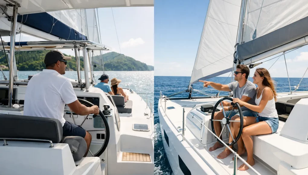 Catamaran avec skipper ou sans : que choisir ?