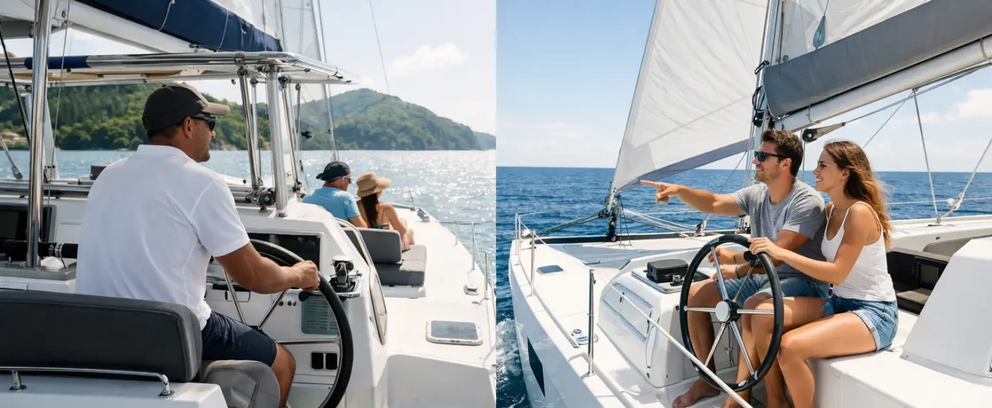 Catamaran avec skipper ou sans : que choisir ?