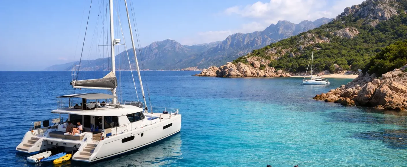 Exemple croisière catamaran en Corse sur 7 jours