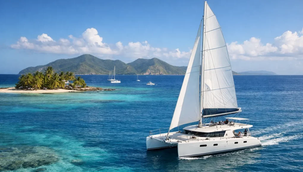 Exemple itinéraire catamaran Caraïbes sur 7 jours