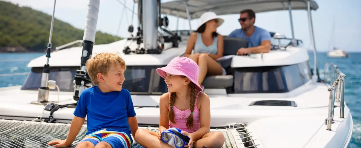 Peut-on partir avec enfants en catamaran ?
