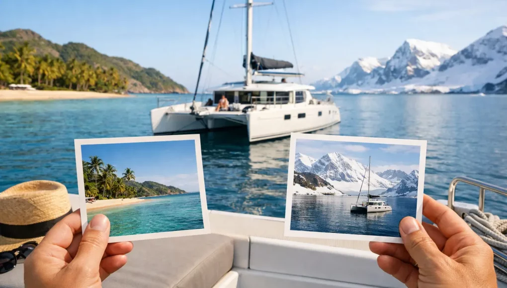 Choisir sa destination catamaran selon la saison