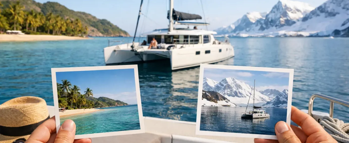 Choisir sa destination catamaran selon la saison