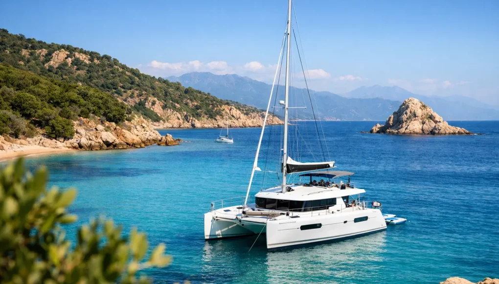Exemple d’itinéraire catamaran Corse du Sud