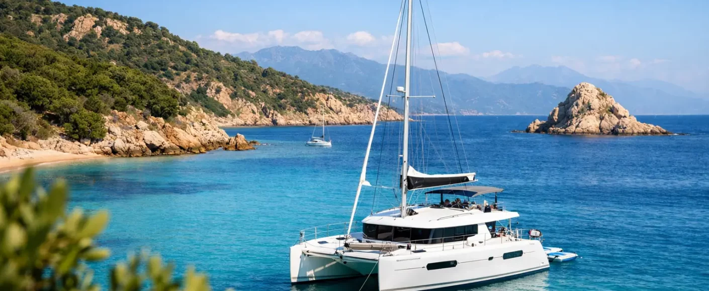Exemple d’itinéraire catamaran Corse du Sud