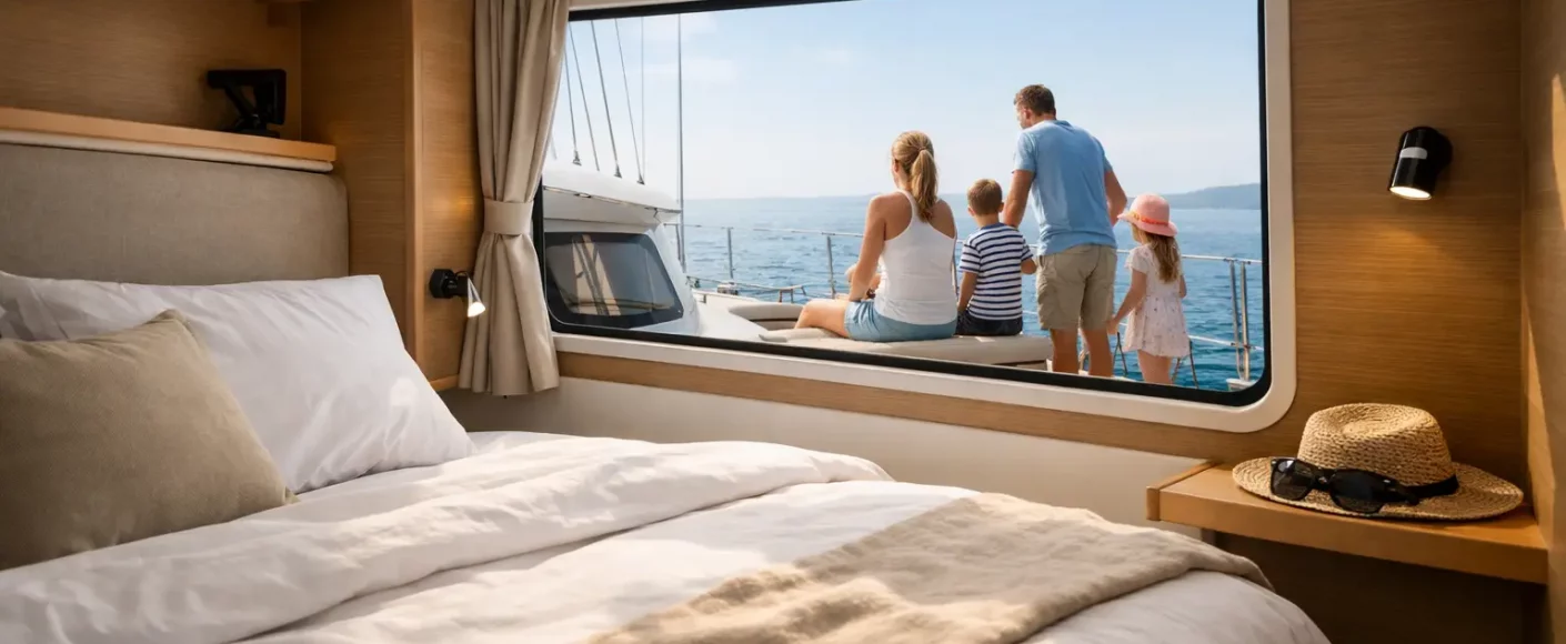 Choisir la cabine adaptée au catamaran familial