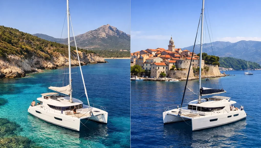 Corse ou Croatie en catamaran : que choisir ?