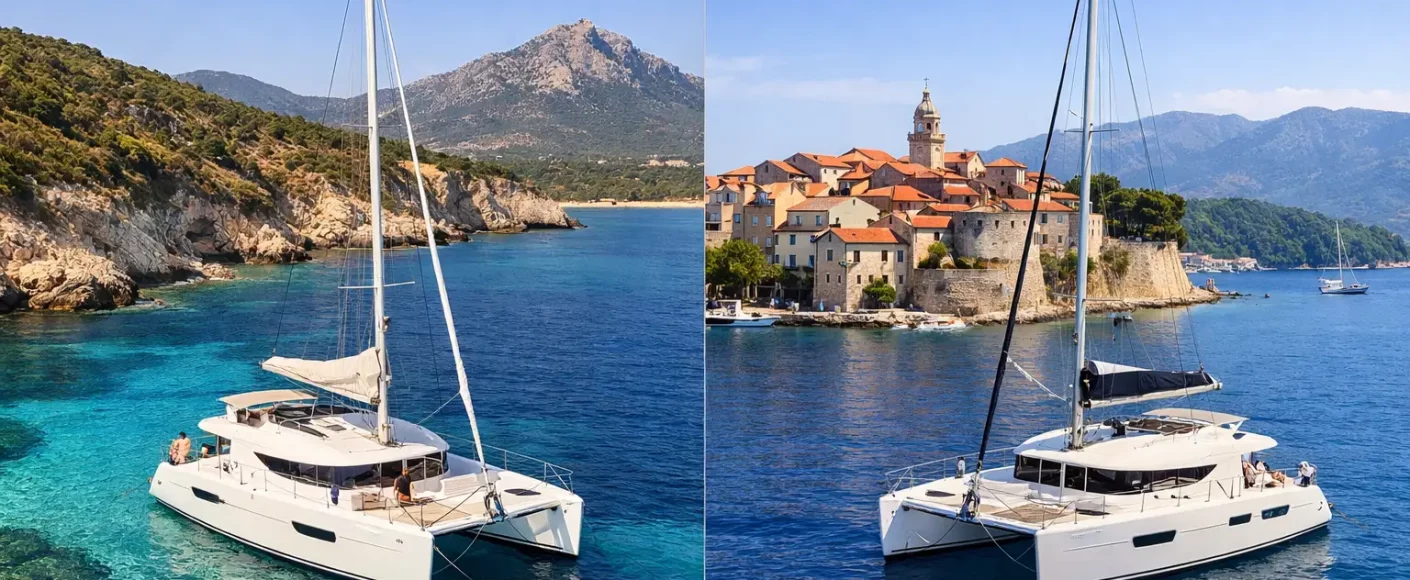 Corse ou Croatie en catamaran : que choisir ?