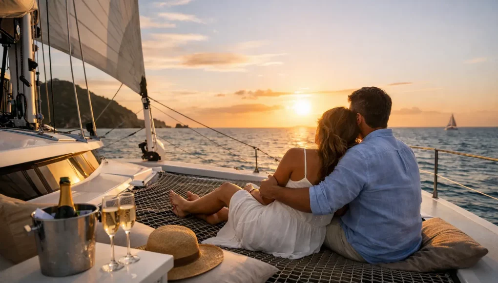 Croisière romantique en catamaran pour couple